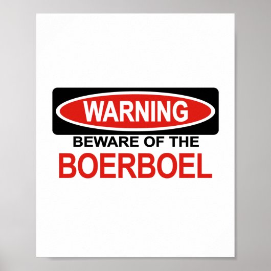 Let op Boerboel Poster (Voorkant)