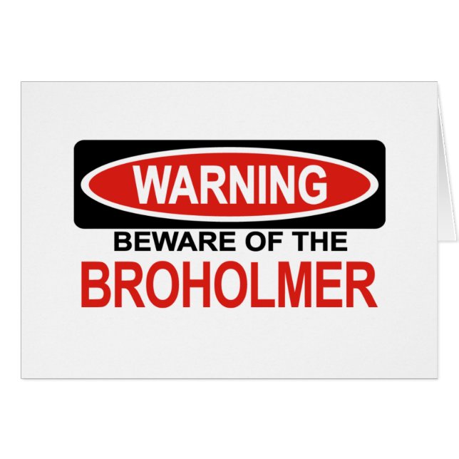 Let op broholmer (Voorkant Horizontaal)