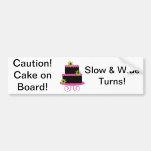 Let op! Bumpersticker aan boord