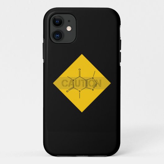 Let op: Cafeïne Case-Mate iPhone Case (Achterkant)