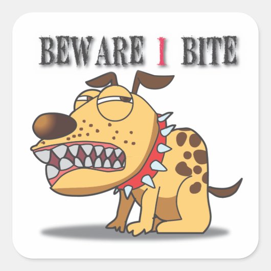 Let op dat ik een tandproever krijg vierkante sticker (Voorkant)