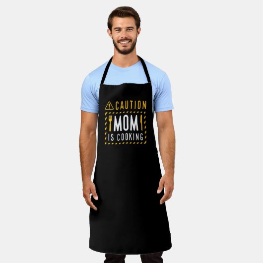 Let op dat mam koken schort (Gedragen)