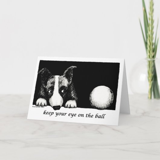 Let op de bal kaart (Voorkant)