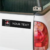 Let op de Bumpersticker van Pirates (Op Truck)