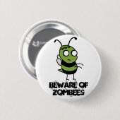 Let op de Button van Zombees (Voorkant /achterkant)