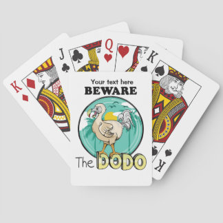 Let op de dodo pokerkaarten
