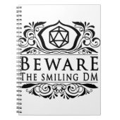 Let op de glimlachende DM V4 Notitieboek (Voorkant)