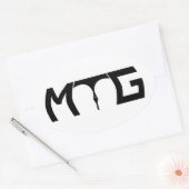 Let op de greep - Black Text Sticker (Envelop)