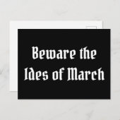 Let op de Ides van Maart Briefkaart (Voorkant / Achterkant)