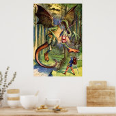 Let op de Jabberwocky, mijn zoon Poster (Keuken)