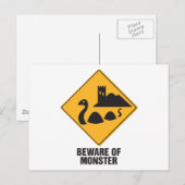 Let op de losse ness Monster Briefkaart (Voorkant / Achterkant)