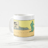 Let op de Mok van de Croc Funny Cartoon (Voorkant links)