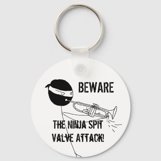 Let op de Ninja Spit Valve Attack Sleutelhanger (Voorkant)