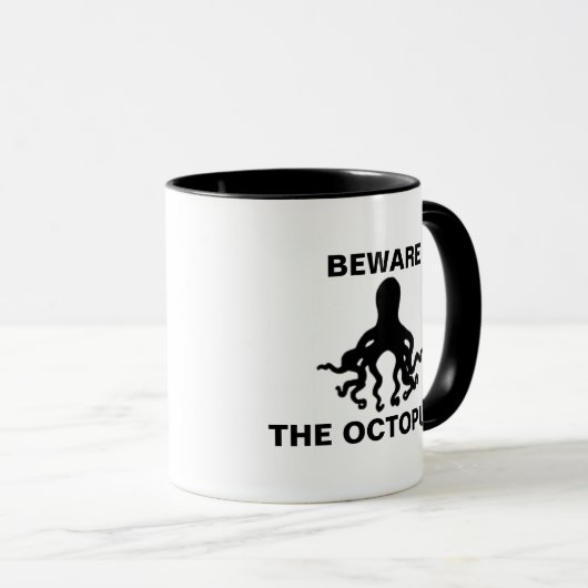 Let op de Octopus Mok (Voorkant rechts)