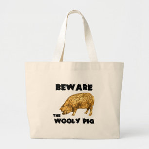 Let op de pooly-varkens grote tote bag