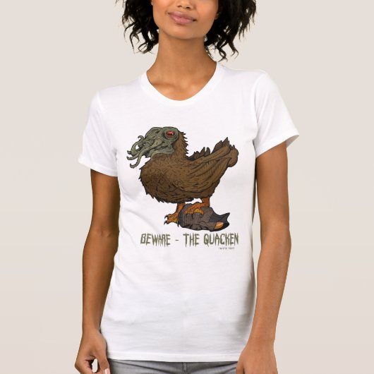 Let op de Quacken Dames Jersey T-Shirt (Voorkant)