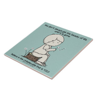 Let op de schoonheid van het leven tegeltje