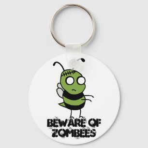 Let op de Sleutelhanger van Zombees