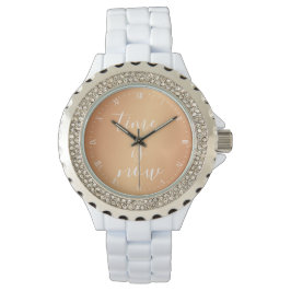 Let op: de tijd is nu Copper Horloge