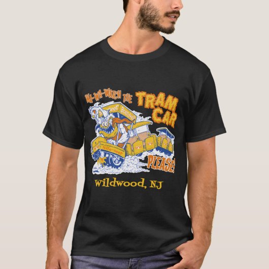Let op de tramauto t-shirt (Voorkant)