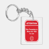 Let op Deze Sjabloon is #free om Cutomize te gebru Sleutelhanger (Voorkant Links)