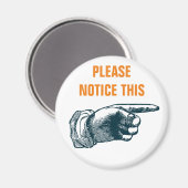 Let op deze vriend magneet (Voorkant / Achterkant)