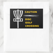 Let op Disc Golf Crossing Sticker (Tas)
