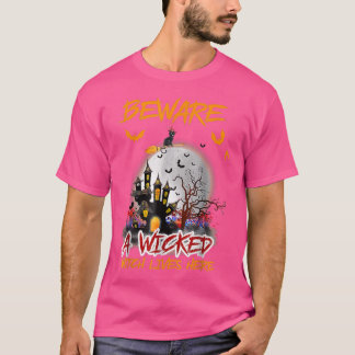 Let op een getrapt heks hier in de heks-kat-hal t-shirt