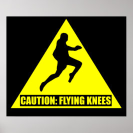 Let op: Flying Knees MMA/ Muay Thai Poster