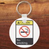 Let op: geen rooksignaal sleutelhanger (Voorkant)