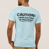 Let op! Gewas drogen T-shirt (Achterkant)