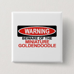 Let op: Goldendoedle Vierkante Button 5,1 Cm