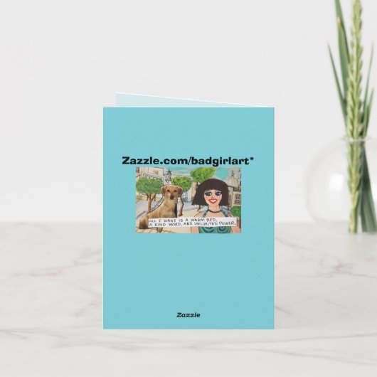 Let op, het is je verjaardag. Neem een bal. Kaart (Achterkant)