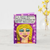 Let op, het is zo'n mooie dag, ik denk dat ik het  kaart (Gele Bloem)