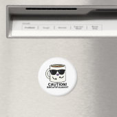 Let op het mooie en hete Funny Coffee Pun Magneet (Insitu (Vaatwasser))