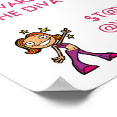 Let op het POSTER Diva (Hoek)