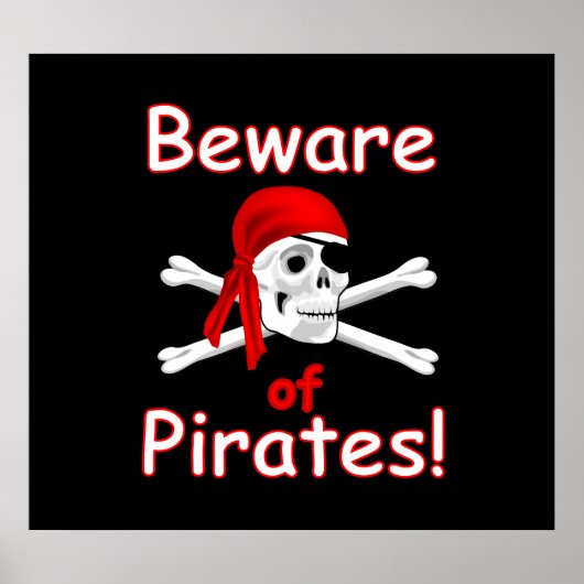 Let op het Poster van Pirates (Voorkant)