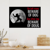 Let op het Poster van Werewolf (Keuken)