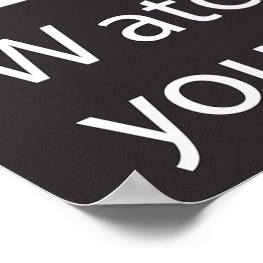 Let op het Poster voor stap (Hoek)