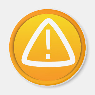 Let op het waarschuwingssymbool magneet