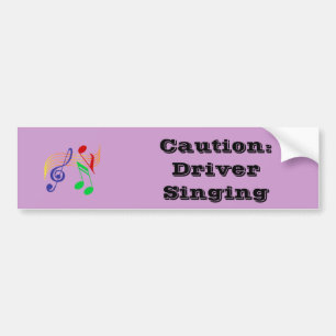 Let op het zingen van drivers bumpersticker