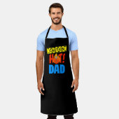 Let op Hot Dad Schort (Gedragen)