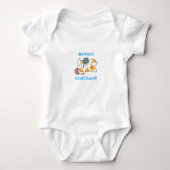 Let op I Roll Hard Jiu Jitsu Romper (Voorkant)