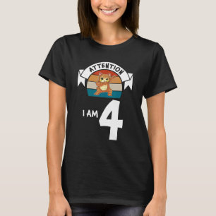 Let op: Ik ben 4e kat op de geboorte. T-shirt
