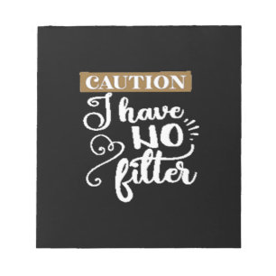 Let op: ik heb geen filter notitieblok