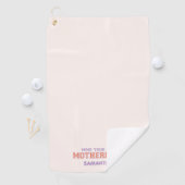 Let op je eigen moederschap golfhanddoek (Insitu)