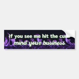 Let Op Je Eigen Zakie - Slecht Rijdende Gen Z Cade Bumpersticker