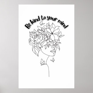 Let op je gedachten poster