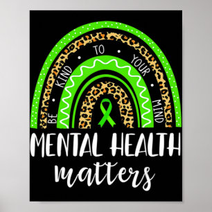 Let op je mentale gezondheidsproblemen poster