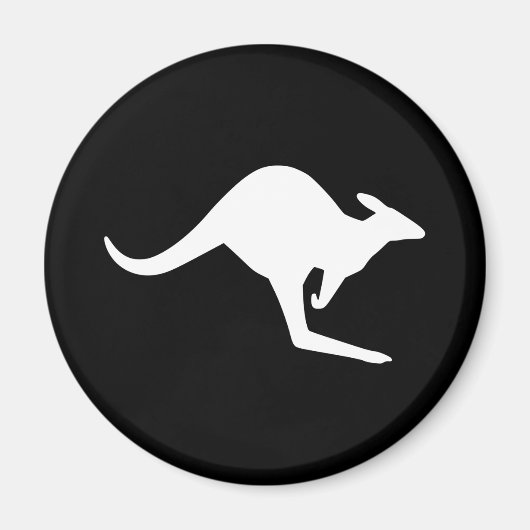 Let op Kangaroo Magneet (Voorkant)